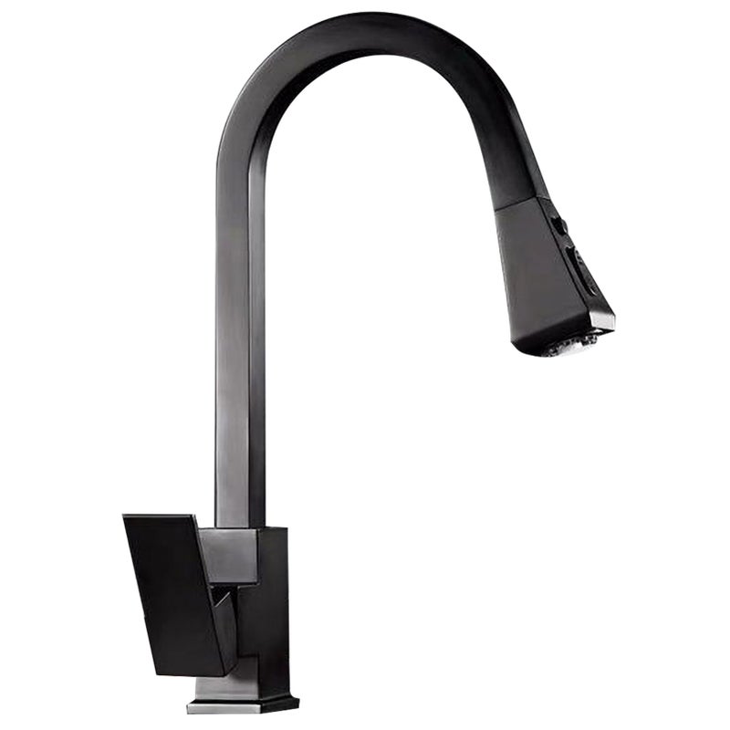 Kitchen Faucet Sink Faucet Pull Out Faucet Single Handle High Arc Kitchen Faucet Dual Mode Kitchen Sink Faucet Water Splashing Kitchen Sink Faucet Stainless Steel Kitchen Faucets - Image 1
