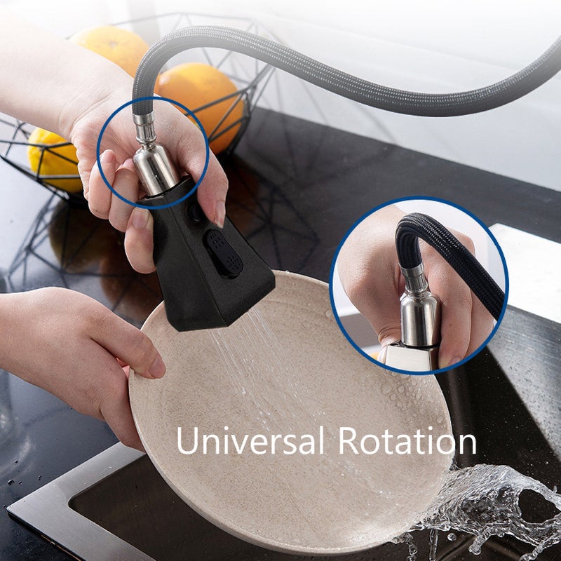 Kitchen Faucet Sink Faucet Pull Out Faucet Single Handle High Arc Kitchen Faucet Dual Mode Kitchen Sink Faucet Water Splashing Kitchen Sink Faucet Stainless Steel Kitchen Faucets - Image 5