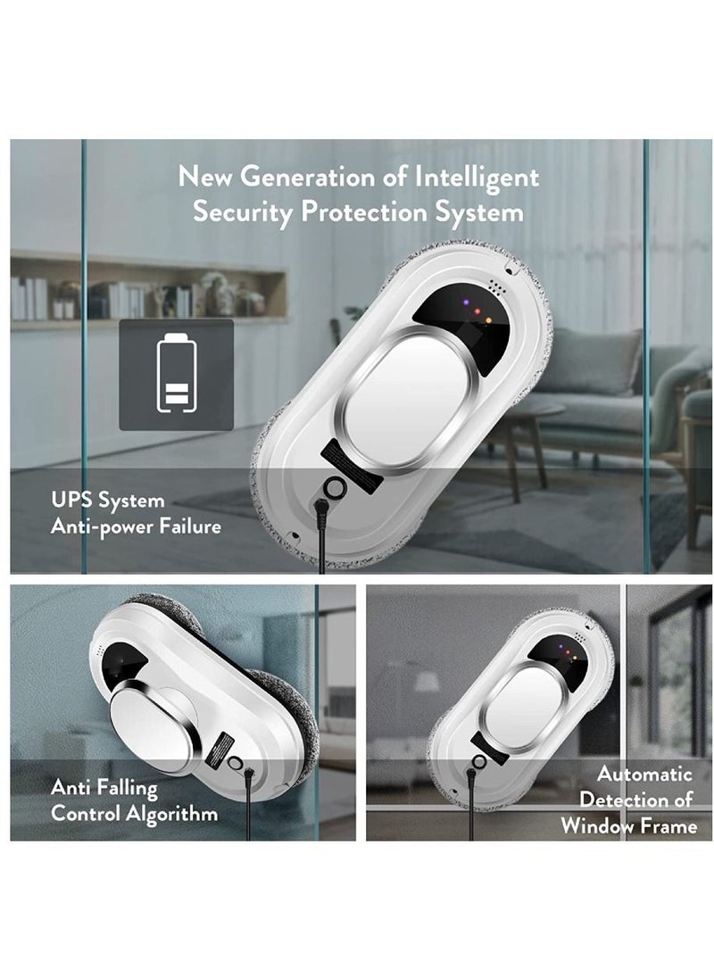 Generic - Window Cleaner Robot Smart Glass Cleaning Robotic with 5600Pa Strong Suction Remote Control Window Cleaning Robot for Windows Tiles Class Door - Image 1