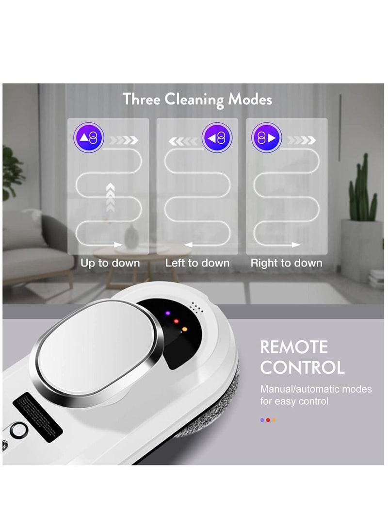 Generic - Window Cleaner Robot Smart Glass Cleaning Robotic with 5600Pa Strong Suction Remote Control Window Cleaning Robot for Windows Tiles Class Door - Image 1
