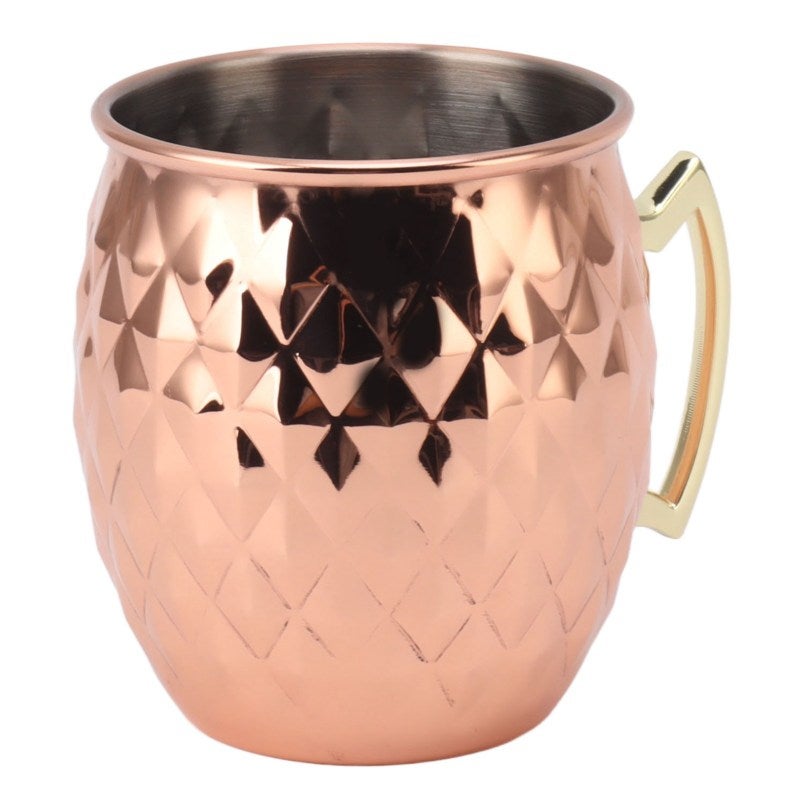 Stainless Steel Mugs: 18/8 Premium Material, Ergonomic Handle - Vintage Style Cocktail Mugs for Home Bars, Pool Parties, Cocktail Lovers & Home Bartenders - Image 4