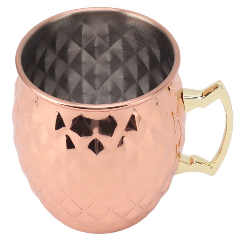 Stainless Steel Mugs: 18/8 Premium Material, Ergonomic Handle - Vintage Style Cocktail Mugs for Home Bars, Pool Parties, Cocktail Lovers & Home Bartenders - Image 5