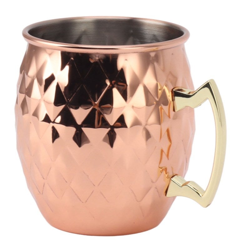 Stainless Steel Mugs: 18/8 Premium Material, Ergonomic Handle - Vintage Style Cocktail Mugs for Home Bars, Pool Parties, Cocktail Lovers & Home Bartenders - Image 2