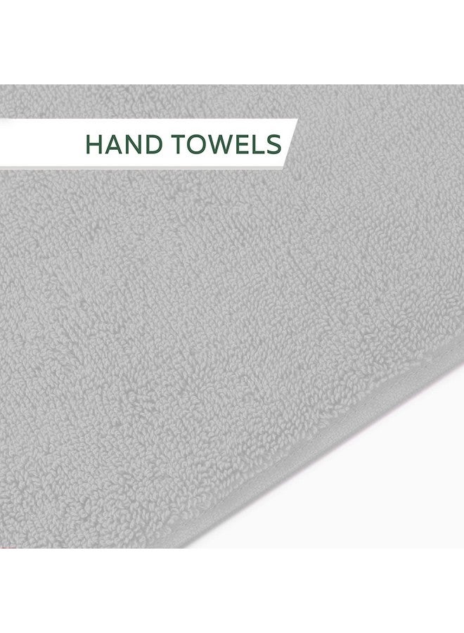 HEELIUM Bamboo Hand Towel | Ultra Absorbent & Anti-Bacterial | 3X Softer Than Cotton Towels | 65 X 40 cm - 600 GSM | Pack of 2 - Light Grey, Teal - Image 5