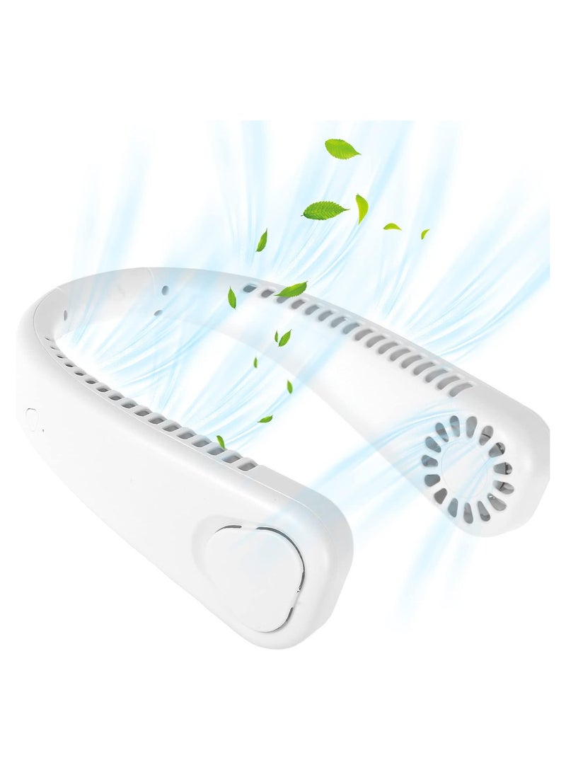 ELTRAZONE Portable Neck Fan Hands Free Bladeless Wearable Personal Fan, Leafless, Rechargeable, Headphone Design with 3 Speeds - Image 2