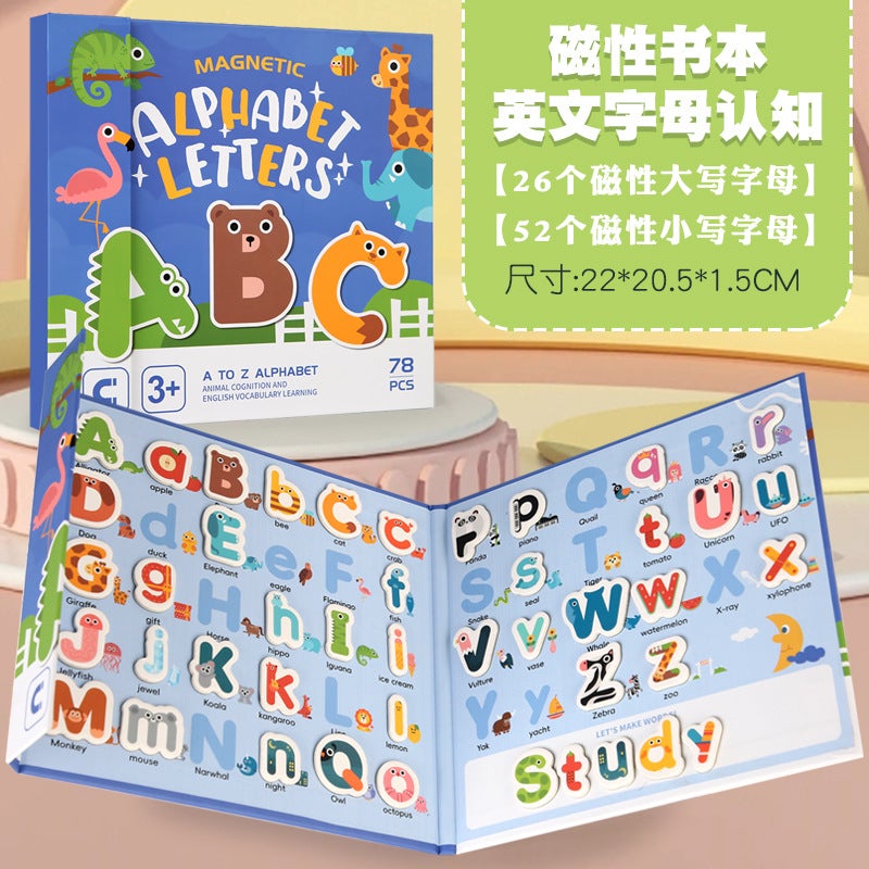 Children'S Cartoon Magnetic English Letter Jigsaw Puzzle Words Ten-Grid Array Mathematics Addition And Subtraction Teaching Aids Decomposition Toys - Image 1