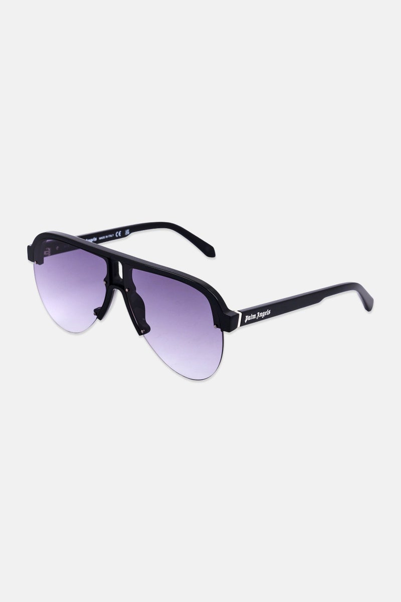 Palm Angels Men PERI10B UV Protection Aviator Sunglasses, Black - Image 3