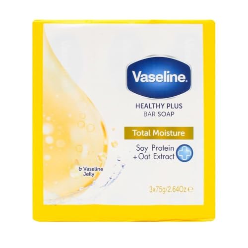 Vaseline صابون فازلين هيلثي بلس بار ترطيب كامل 3 × 75 جرام - Image 1