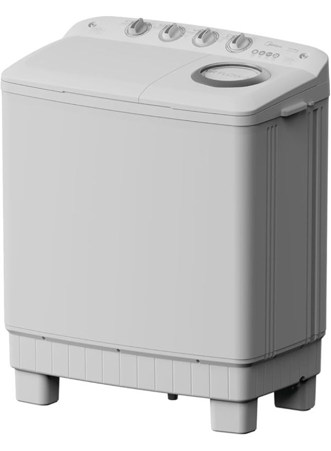 Midea Top Load Half Automatic Washing Machine , 12 kg, White - MTE02W120/W MTE02W120/W white