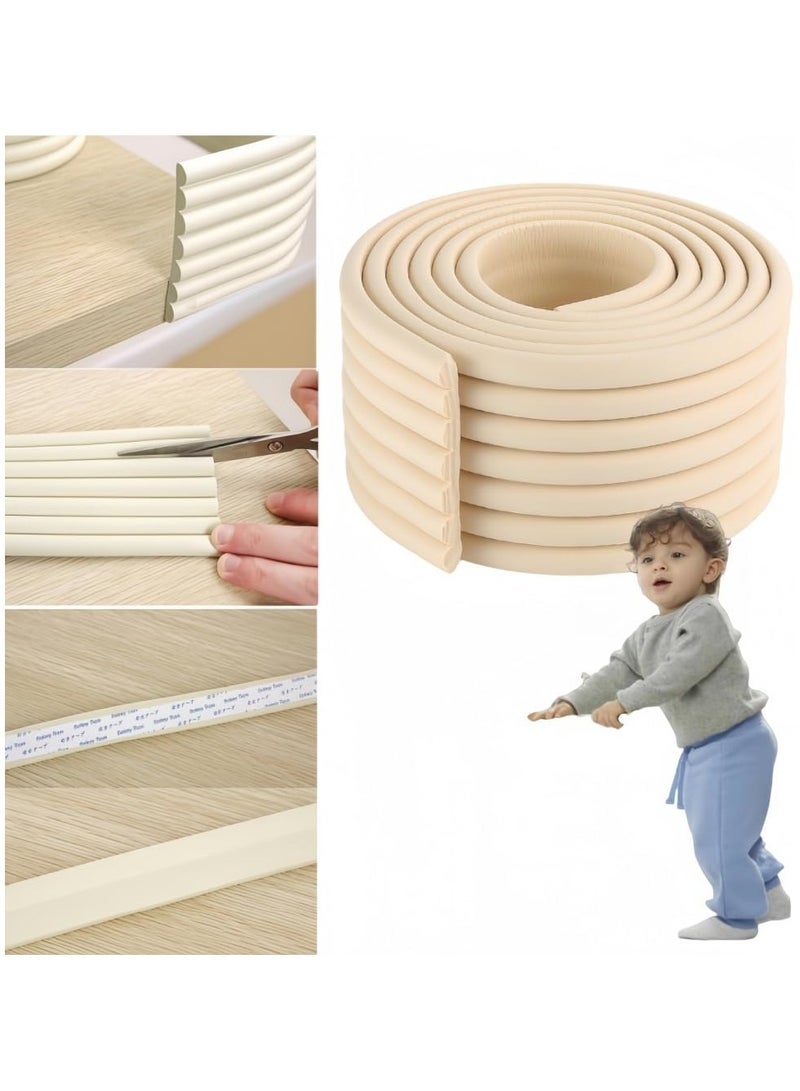 RATSAW 2M Safety Edge Corner Protector Baby Proofing Edge and Foam Corner Guard Protector Set Baby Foam Safety Strips Furniture Edge Safety Bumpers Soft Rubber Foam Edge Bumpers with Double-side Tape - Image 1