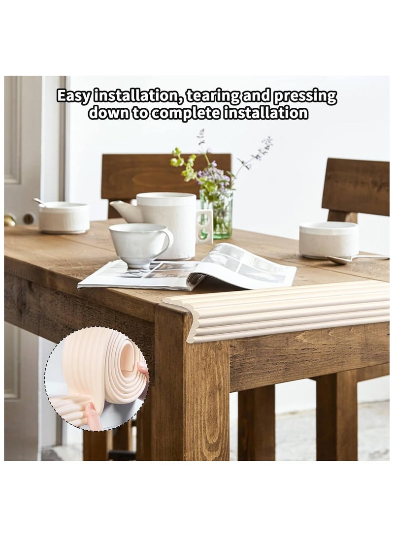 RATSAW 2M Safety Edge Corner Protector Baby Proofing Edge and Foam Corner Guard Protector Set Baby Foam Safety Strips Furniture Edge Safety Bumpers Soft Rubber Foam Edge Bumpers with Double-side Tape - Image 3