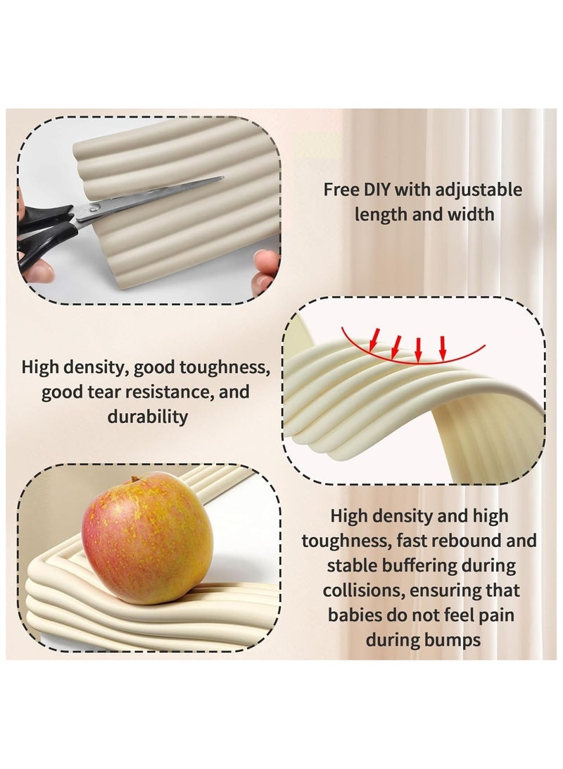 RATSAW 2M Safety Edge Corner Protector Baby Proofing Edge and Foam Corner Guard Protector Set Baby Foam Safety Strips Furniture Edge Safety Bumpers Soft Rubber Foam Edge Bumpers with Double-side Tape - Image 4