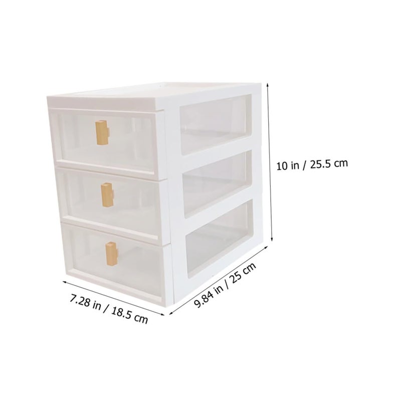 Plastic Desktop Drawer Organizer Storage Box For Home Office Accessories Sturdy Design - Image 3