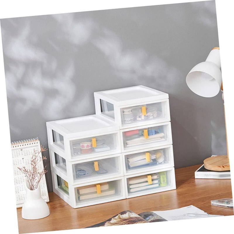 Plastic Desktop Drawer Organizer Storage Box For Home Office Accessories Sturdy Design - Image 4