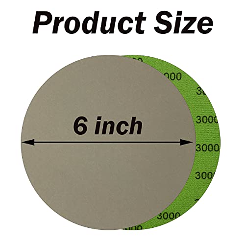 AutKerige 6 Inch Wet Dry Sandpaper, 40 PCS Assorted Grit Sanding Disc (1000/2000/3000/5000) with Premium Silicon Carbide, Hook and Loop Polish Sandpaper for Auto, Wood or Metal Polishing and Sanding - Image 3