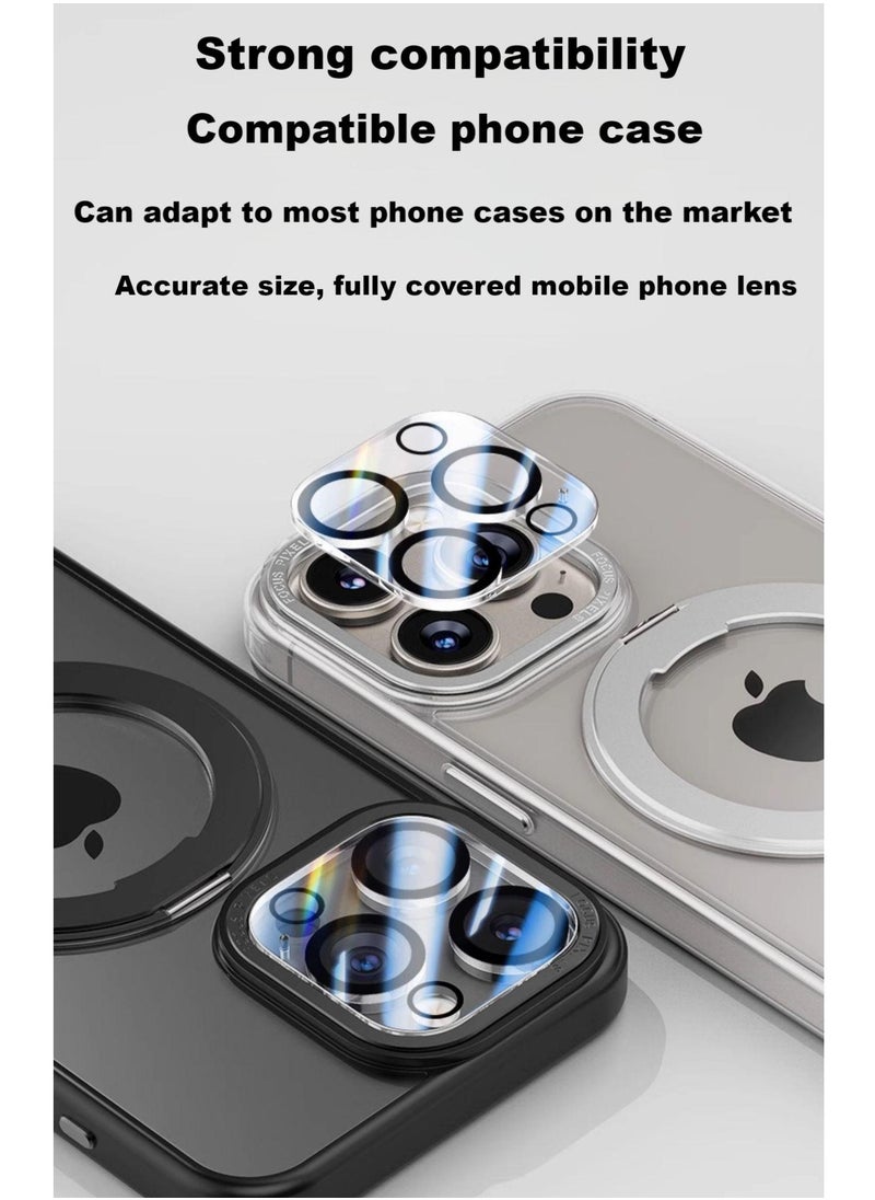 Generic - [2+2 Pack] Tempered Glass Screen Protector For Apple iPhone 16 Pro Max, 2Pcs Tempered Glass Screen Protector and 2Pcs Camera Lens Protector Set, Easy Installation with Alignment Frame,  HD, Bubble Free, Anti-Drop and Anti-scratch, Anti-Fingerprint, tempered glass screen protector 9H hardness anti fingerprint scratch resistance high-quality full glue edge to edge anti shatter glass for iPhone 16 Pro Max - Image 1