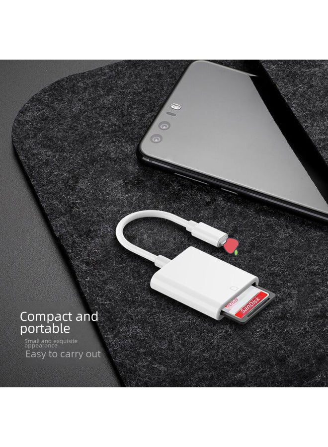 Otg Adapter Cable Sd Card Micro Multi-function Camera Ipad High-speed Transmission Conversion Reader-Color:Three-wire Six-in-one Tf+sd+3usb+charging - Image 3