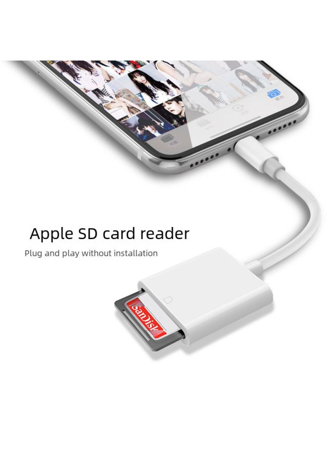 Otg Adapter Cable Sd Card Micro Multi-function Camera Ipad High-speed Transmission Conversion Reader-Color:Three-wire Six-in-one Tf+sd+3usb+charging - Image 4