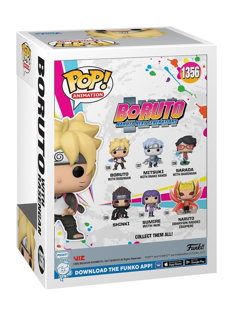 FUNKO POP Animation Vinyl Figure - Naruto Shippuden (Boruto W/ Rasengan) 3.75" Specialty Series Figure - Image 2