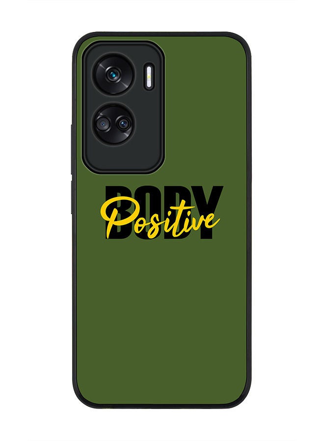 Stylizedd Rugged Black edge case for Honor 90 Lite  5G  Honor X50i 5G, Slim fit Soft Case Flexible Rubber Edges Anti Drop TPU Gel Thin Cover -  Body Positive - Image 1