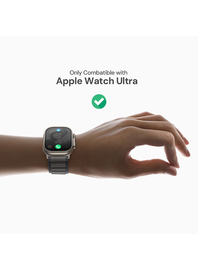 O Ozone 2 Pack Screen Protector Compatible with Apple Watch Ultra 2 / Ultra Screen Protector 49mm , 3D Curved with Auto-alignment Installation Frame  - Image 3
