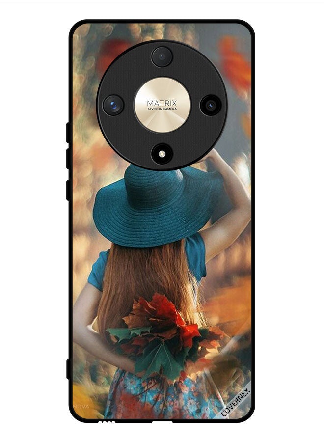 Covernex Protective Case Cover For Honor X9b Hat Girl Hiding Love Leaves - Image 1
