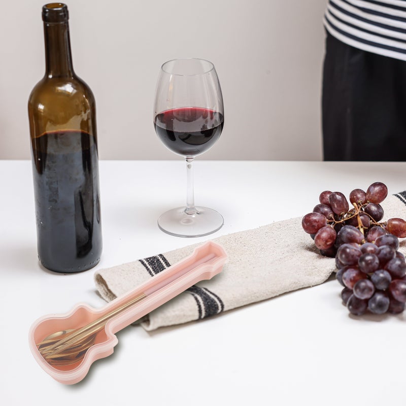 Reusable Dining Set, Lightweight Plastic Cutlery with Unique Case for Outdoor Adventures - Image 3