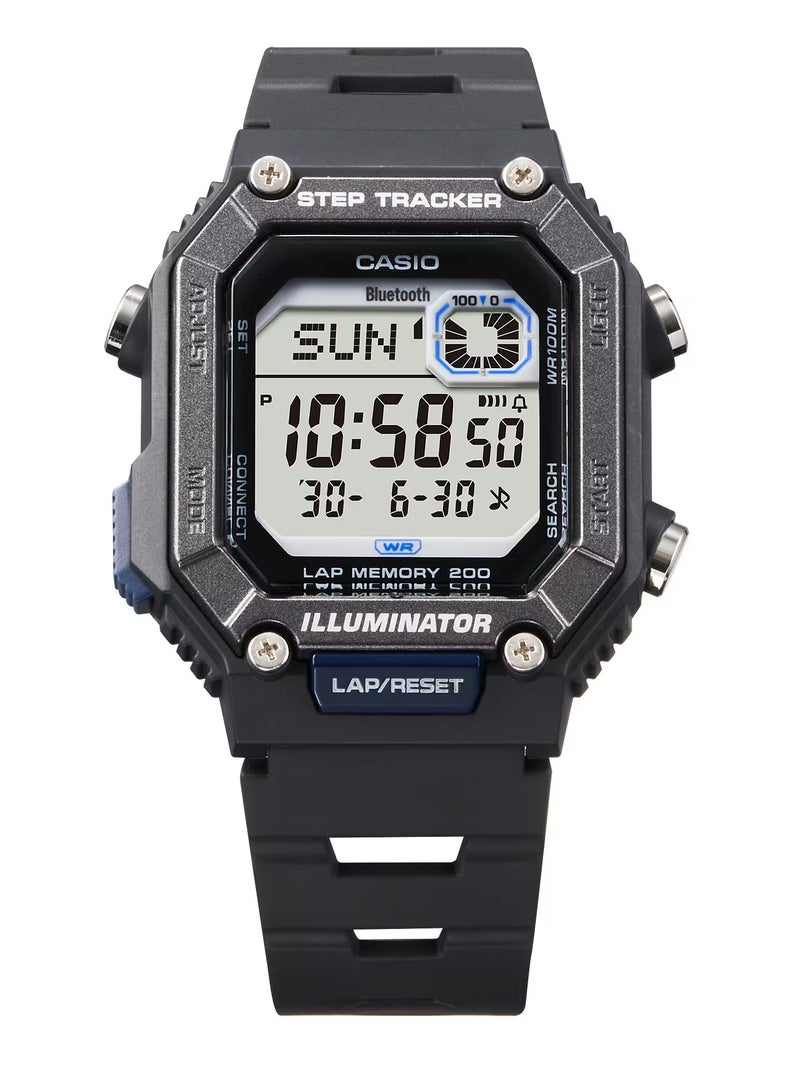 CASIO Digital Steps Tracker Resin Band Watch WS-B1000-1AV - Image 3