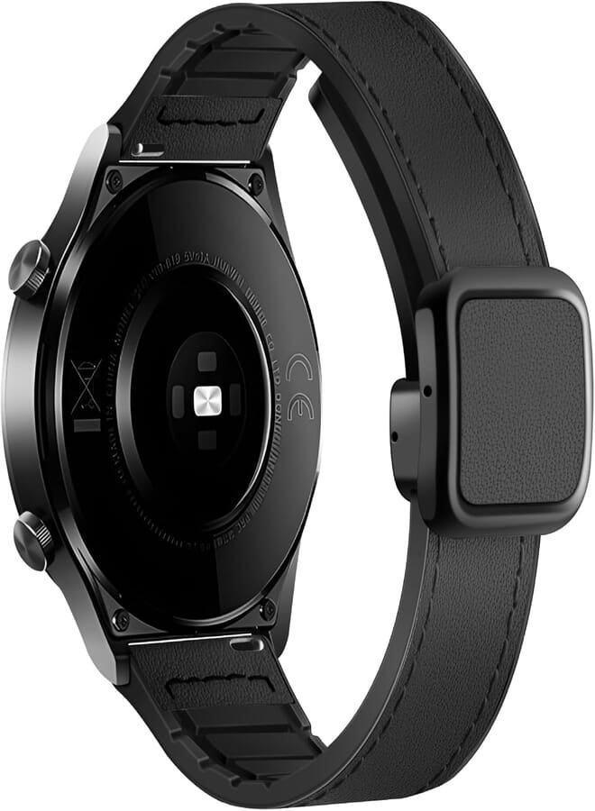 Next Store Compatible with Huawei Watch GT4 46mm, 22mm High PU Leather Waterproof Strap for Huawei Watch GT3 Pro 46mm/GT3 46mm/GT2 Pro 46mm/Watch 4 Pro/Watch Ultimate/Watch 3/Watch 3 Pro