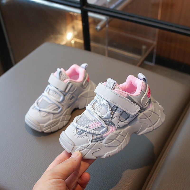 Children'S Lightweight Non-Slip Sports Shoes 2025 Spring And Autum New Girls' Dad Shoes Korean Style Boys' Casual Shoes - Image 3