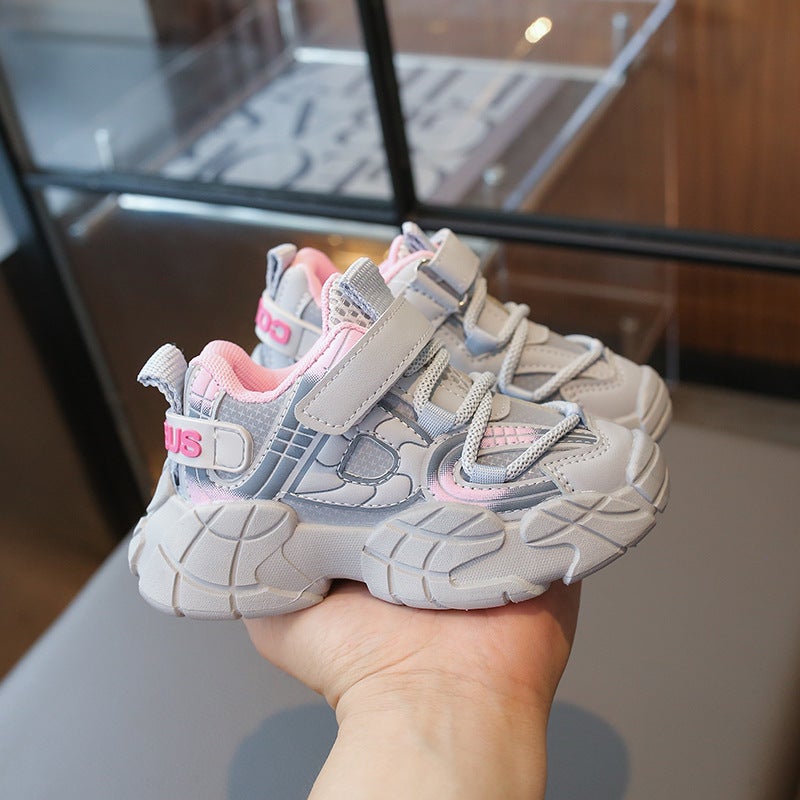 Children'S Lightweight Non-Slip Sports Shoes 2025 Spring And Autum New Girls' Dad Shoes Korean Style Boys' Casual Shoes - Image 4