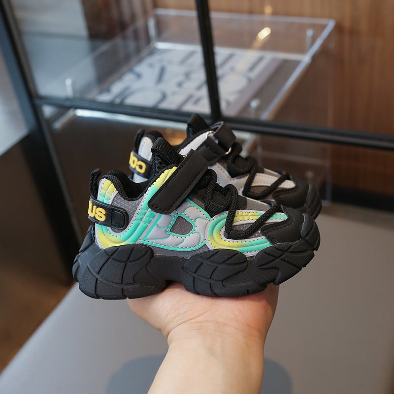 Children'S Lightweight Non-Slip Sports Shoes 2025 Spring And Autum New Girls' Dad Shoes Korean Style Boys' Casual Shoes - Image 1