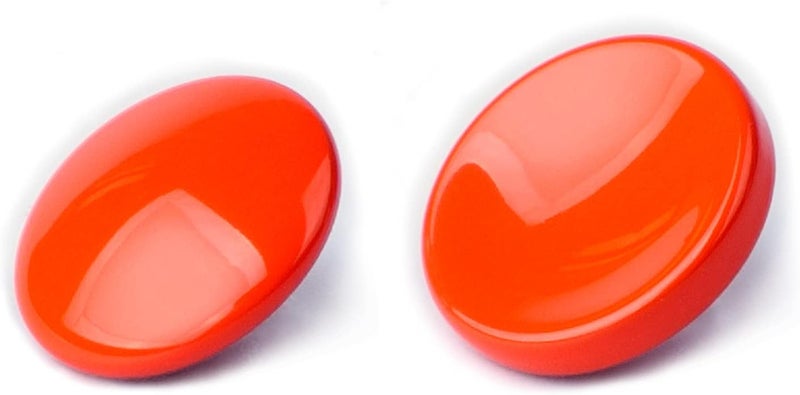 VKO Orange Metal Soft Shutter Release Button,Delicate Camera Shutter Button 11mm Concave 10mm Convex Surface(2 Pack) - Image 1