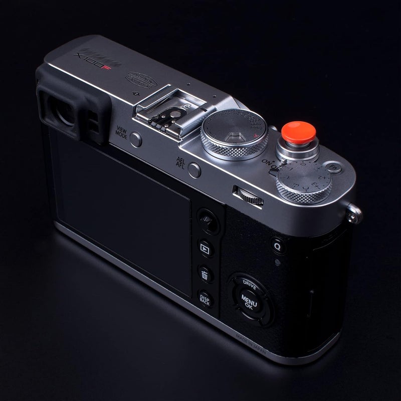 VKO Orange Metal Soft Shutter Release Button,Delicate Camera Shutter Button 11mm Concave 10mm Convex Surface(2 Pack) - Image 2
