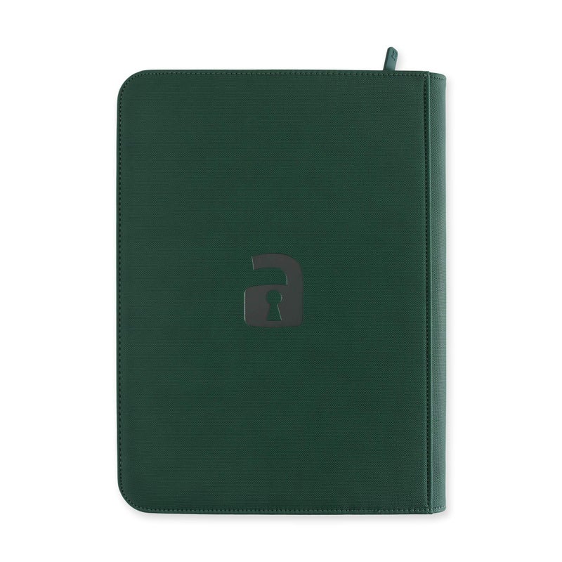 Vault X 9 Pocket Trading Card Zip Binder, 360 Cards, Premium Exo-Tec Album Material, 20 Side-Loading Pages, Folder for Collectible Games, Sports, TCG (Green) - Image 4