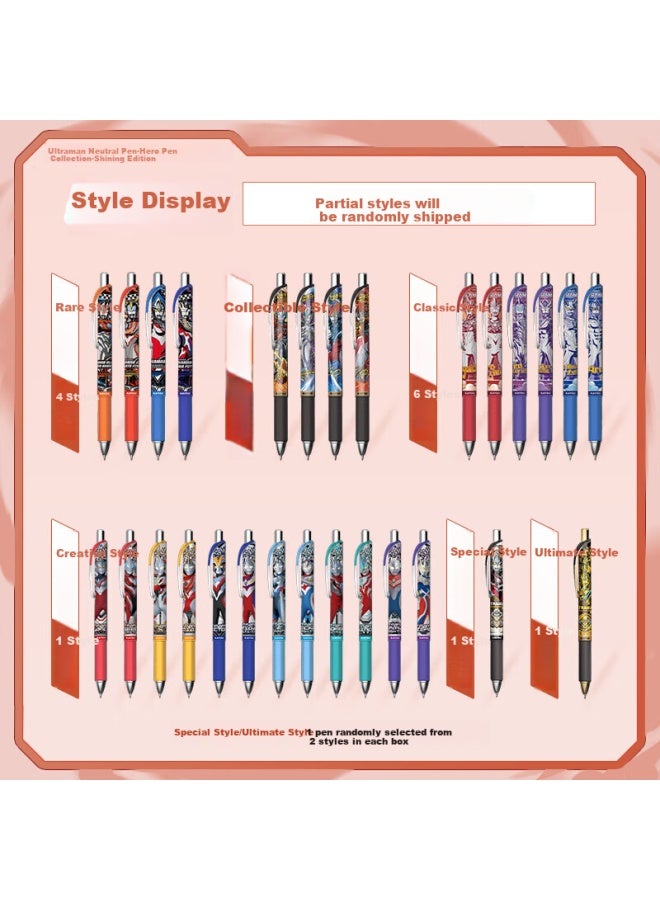 Kayou Ultraman Gel Pen Blind Box, Stationery Diga Siro Writing Pen, 0.5mm, For Boys And Girls, New Year Gift - Image 2