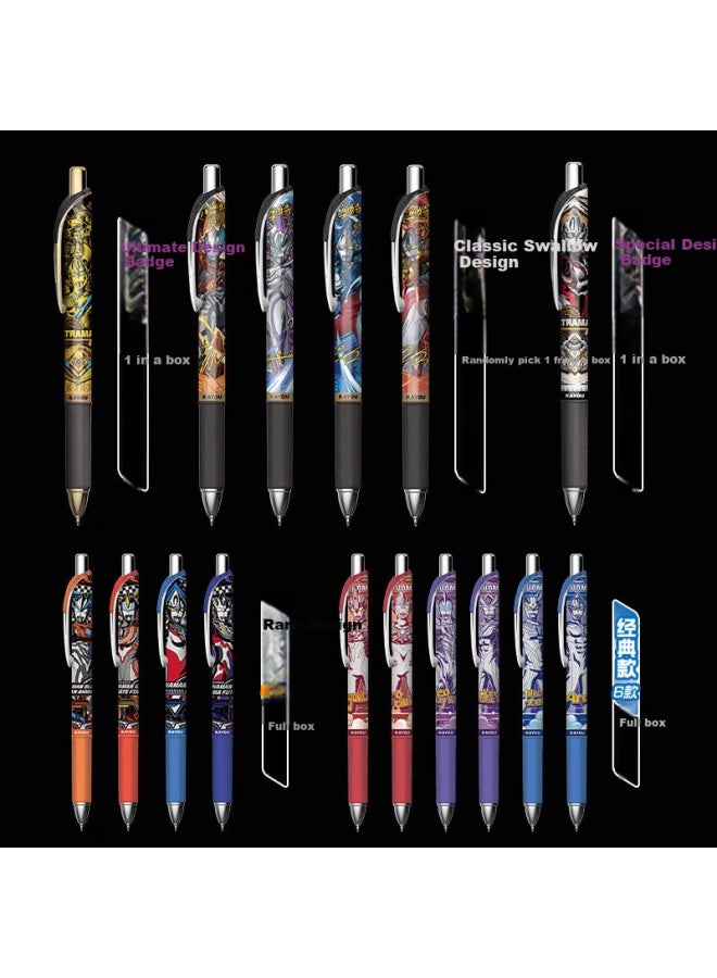 Kayou Ultraman Gel Pen Blind Box, Stationery Diga Siro Writing Pen, 0.5mm, For Boys And Girls, New Year Gift - Image 3