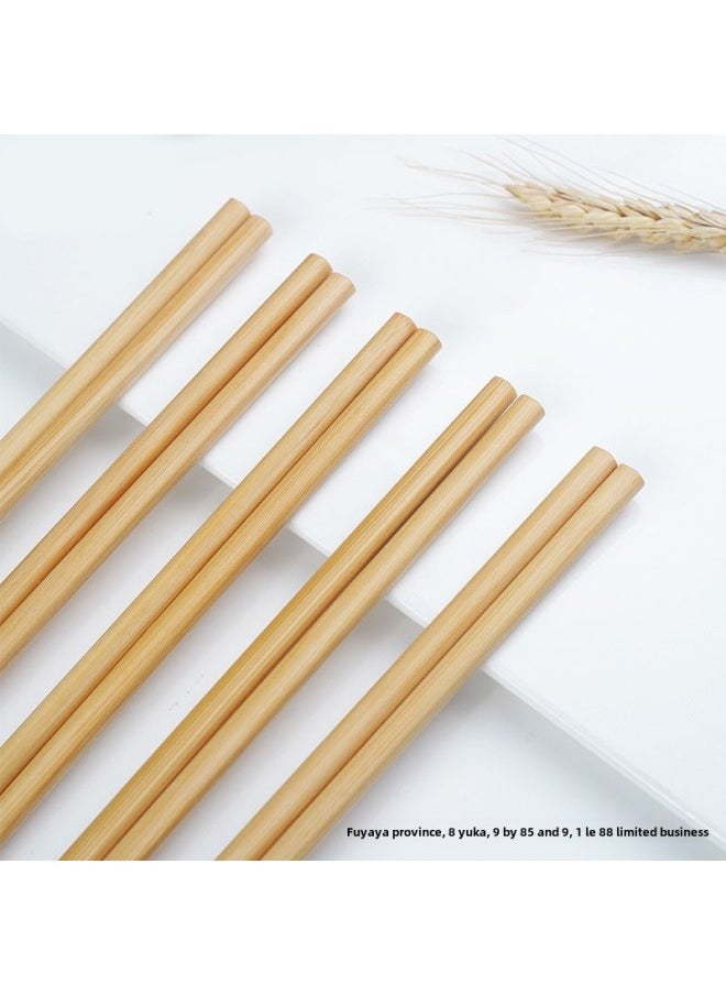 Generic - Carbonized Chopsticks Wholesale 10 Pairs Of Household Bamboo Chopsticks Running Jianghu Stall Flower Fast Carving Chopsticks Supply-Specifications:More Than 10 Pairs Of Fine Carvings Are Available Every Year (blue) - Image 1