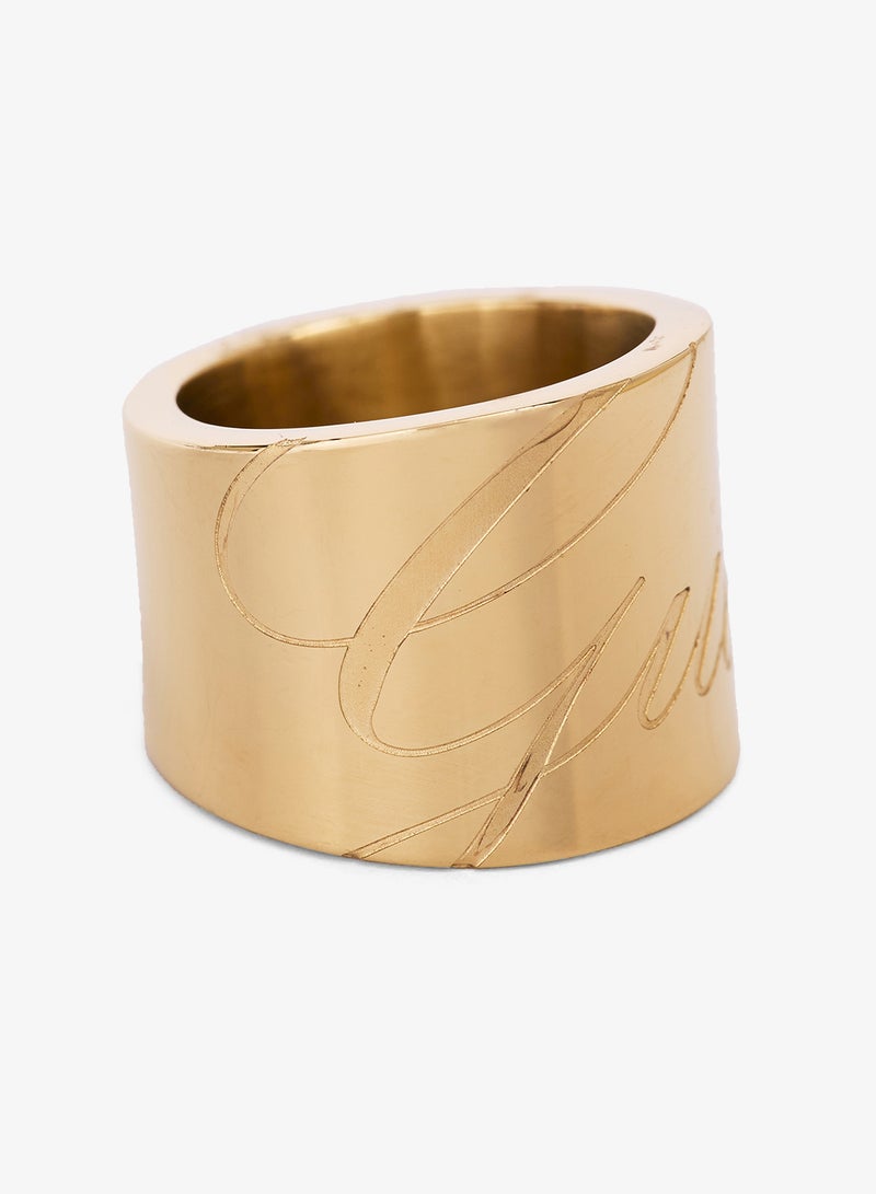 GUESS Logo Engraved Band Ring - Image 1