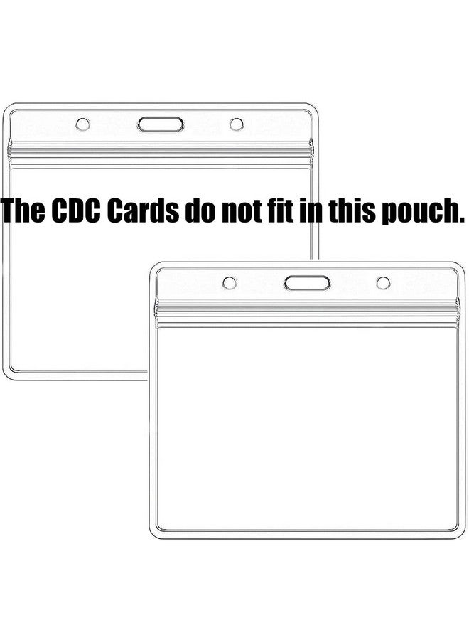 ليدر جين حاملات علامات الاسم الأفقية ومشابك الشارات المعدنية مع حزام الفينيل المقاوم للماء وحامل بطاقات الهوية البلاستيكية (أفقي 2.36 × 3.74 3 عبوات) - Image 3