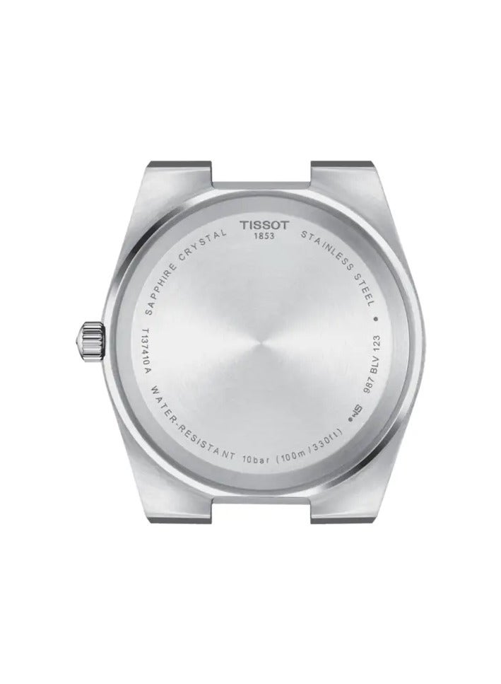 TISSOT PRX Blue Dial Leather Strap 40mm Mens Swiss Quartz Watch - T137.410.16.041.00 - Image 3