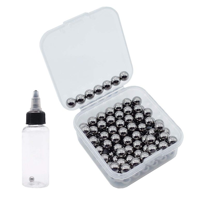 FOIBURELY 120 pcs Paint Mixing Balls Stainless Steel Mixing Agitator Balls for Mixing Model Paints, 5.5mm/apr. 0.22” - Image 3
