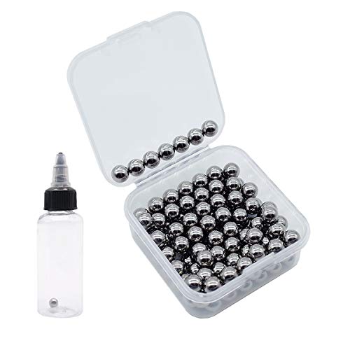 FOIBURELY 120 pcs Paint Mixing Balls Stainless Steel Mixing Agitator Balls for Mixing Model Paints, 5.5mm/apr. 0.22” - Image 1