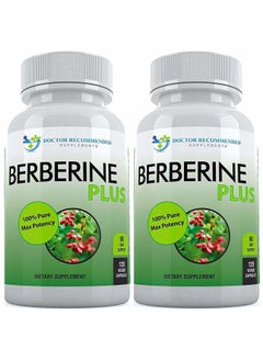 DOCTOR RECOMMENDED SUPPLEMENTS Berberine Plus 1200mg Per Serving - 120 Veggie Capsules Royal Jelly, Supports Healthy Immune System, Improves Cardiovascular Heart & Gastrointestinal Wellness (Pack of 2)  - Image 1