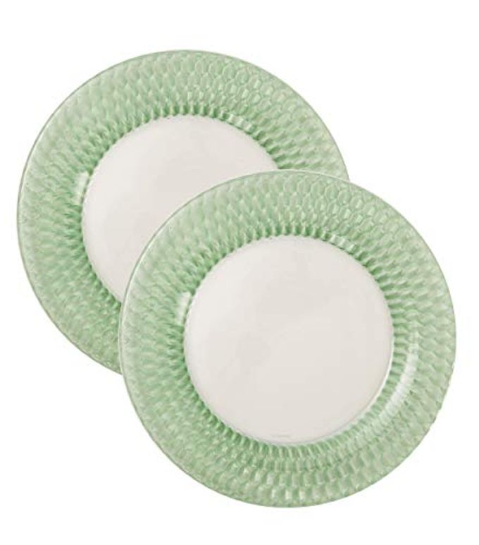 Villeroy & Boch Boston Colored Buffet Plate, Green, Set of 2