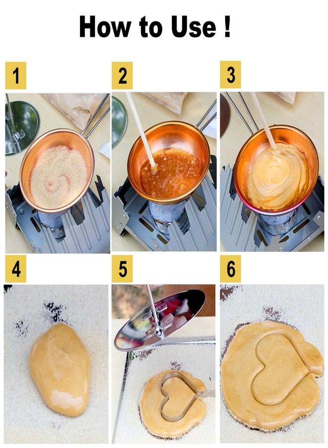 LENITH Dalgona Korean Sugar Candy Cookies Cutters Stainless Steel Making Tools for Party and Game Favor_9pcs Set - Image 4