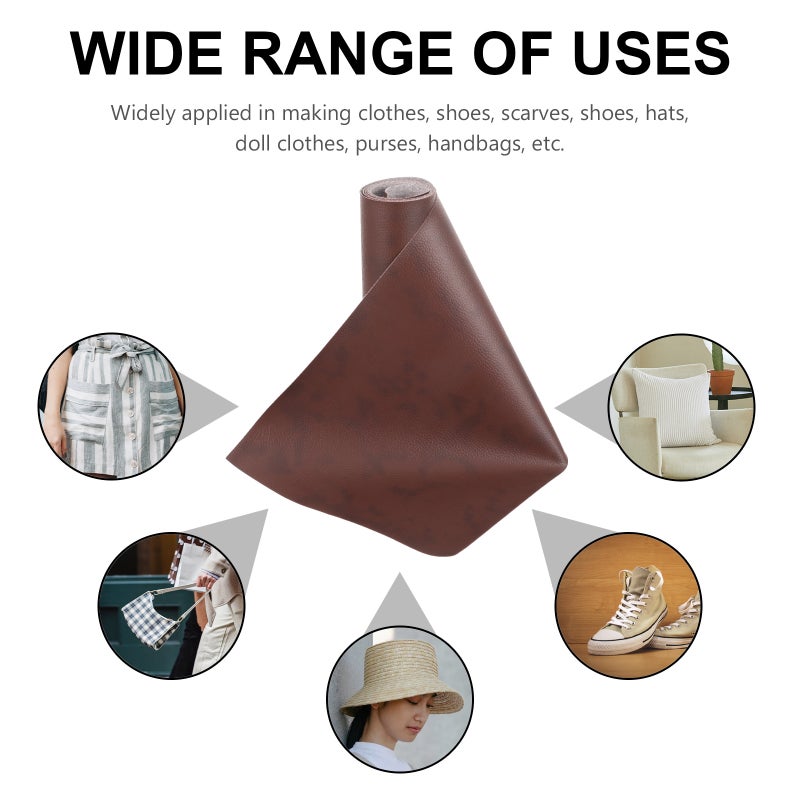 1 Roll DIY Faux PU Leathers Handcraft Leathers Luggage Making Leather Leather Fabrics - Image 5