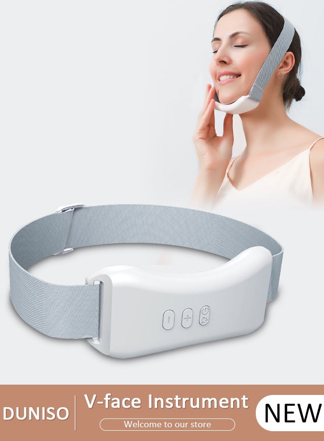 DUNISO V-face Instrument Face Massager with EMS Microcurrent V Face Lifting Chin V Line Up Lift Belt Intelligent Lifting Firming Saggy Skin Tightening Machine for Women Skin Care - Image 1