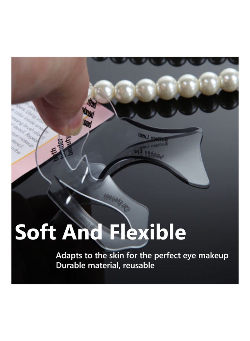 SYOSI، 20 قطعة بطاقات قوالب ملصقات كحل العيون لتحديد العيون المة أو المجنحة - Image 4