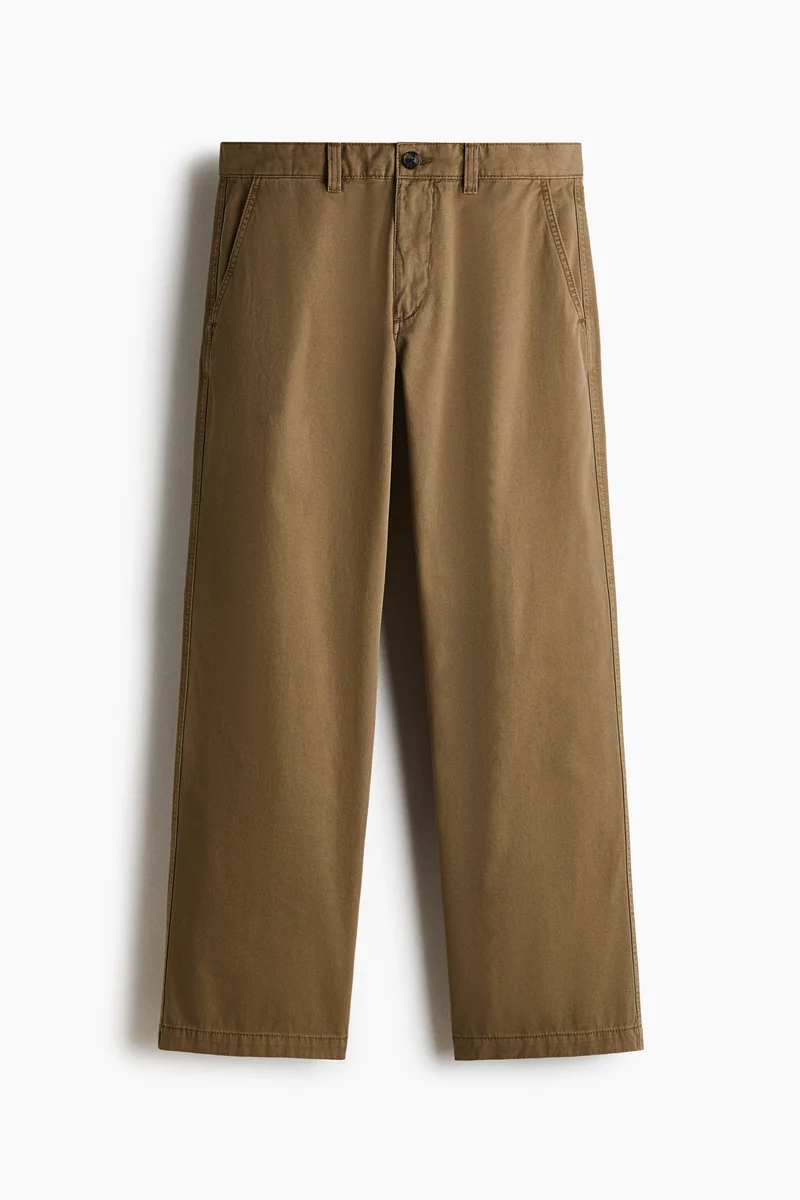 H&M  Relaxed Fit Cotton chinos for Men | Best Price UAE
